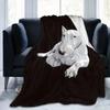 Coperta Morbida Calda Anti-pilling in Pile di Flanella per Cane Bull Terrier Inglese Leggera per Divano Letto Divano