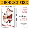 10PCS Cute Cartoon Christmas Greeting Cards Set with Envelopes, Large Size Xmas Cards for Holiday Wishes & Gifts