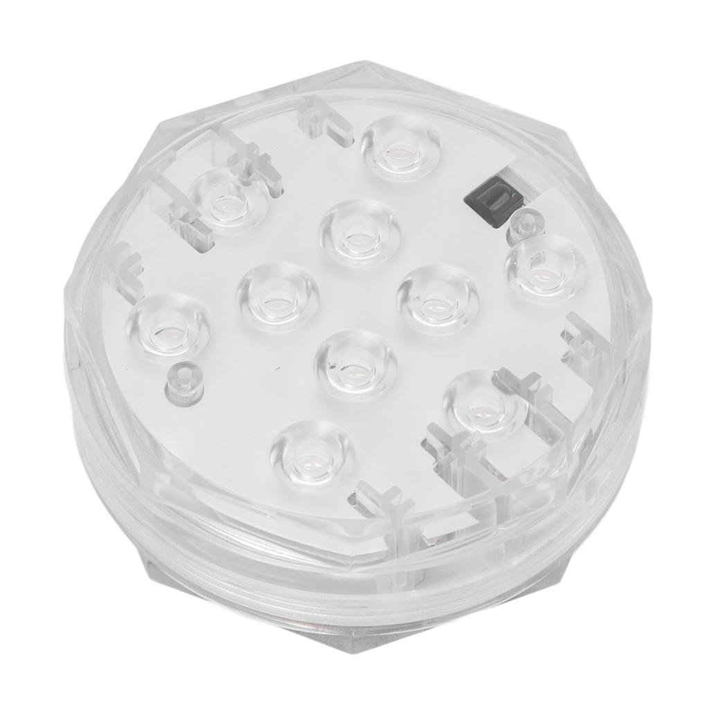 LED Submersible Light with Remote 3 Dynamic 15 Static RGB Light Effect Battery Operated Pool Light f