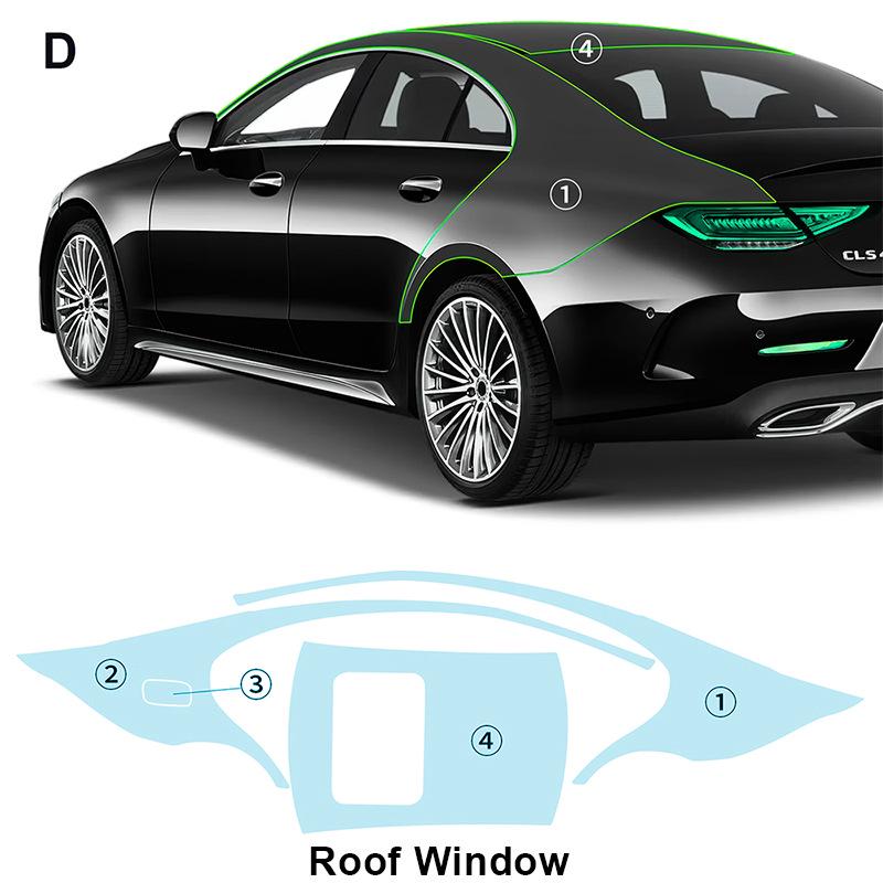 Mercedes-Benz CLS C257 Invisible Paint Protection Film - Scratch-Resistant & Gloss Enhancing