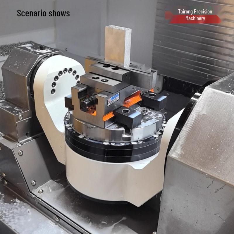 Eagle Brand High-Precision 4/5-Axis CNC Self-Centering 6-Inch Vise with Concentric Flat Jaw