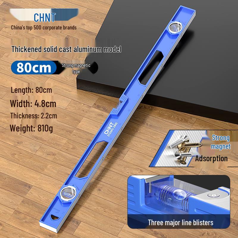 Zhengtai Solid Aluminum Spirit Level with Strong Magnet and Drop-proof Design – High Precision Balance Meter
