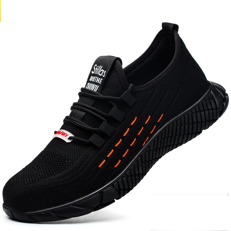 

Ultralight Work Sneakers Steel Toe Shoes Men Safety Shoes Puncture-Proof Work Shoes Fashion Indestructible Footwear 45