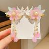 Mid-Autumn Hanfu Fairy Hair Clip - Women's & Children's Ancient Style Floral Tassel, Sweet Accessory for Girls