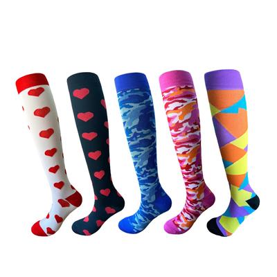 Wish Sports Compression Socks Outdoor Running Cycling Pressure Socks Multi-Color Fitness Running Socks