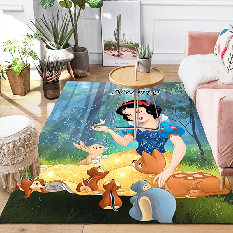 Custom 1Pc Snow White Seven Dwarfs Rug Office Carpet Indoor Outdoor Entrance Doormat Nonslip Soft And Comfortable Living Room D916251