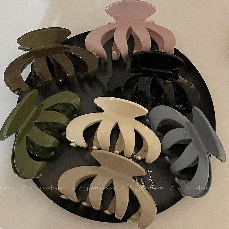 

Luxury Pumpkin Claw Hair Clip for Thick Hair - Large Size Updo Shark Clip for Women