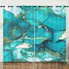 Curtains Nordic Style Marble Texture Bedroom Curtains Digital Printing Blackout Curtains No Punching