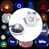 16/19/22/25/30 Mm Push Button Switch With Wire Pattern Car DIY Waterproof Led Momentary Self Reset 5v 12/24v Symbol Icon Signal