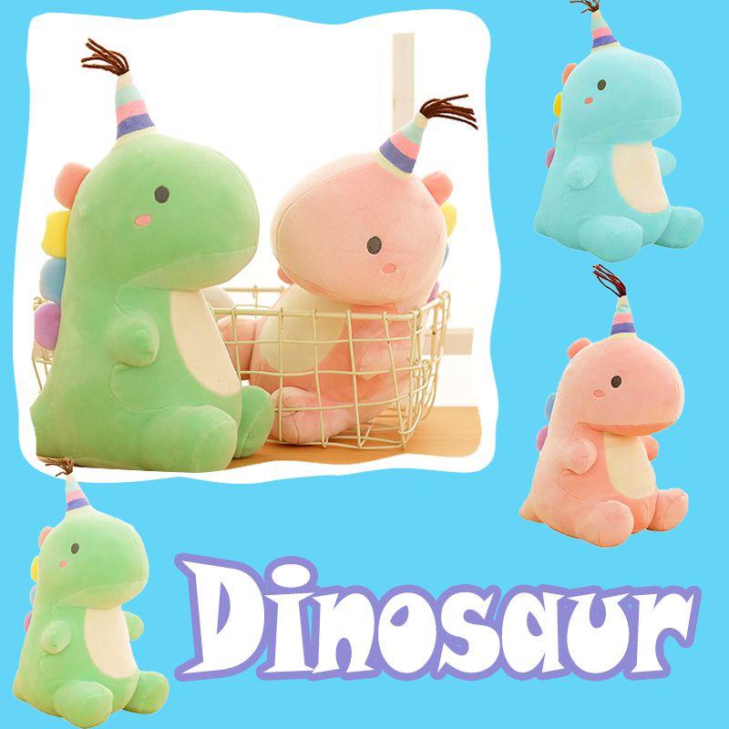 Adorable Cute Dinosaur Plush Toy Soft Pillow Ideal Stuffed Animal For Kids Fun
