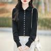 Women's Petite Loose Wool Sweater Knitwear with Half-High Collar - 2026 Autumn/Winter Collection