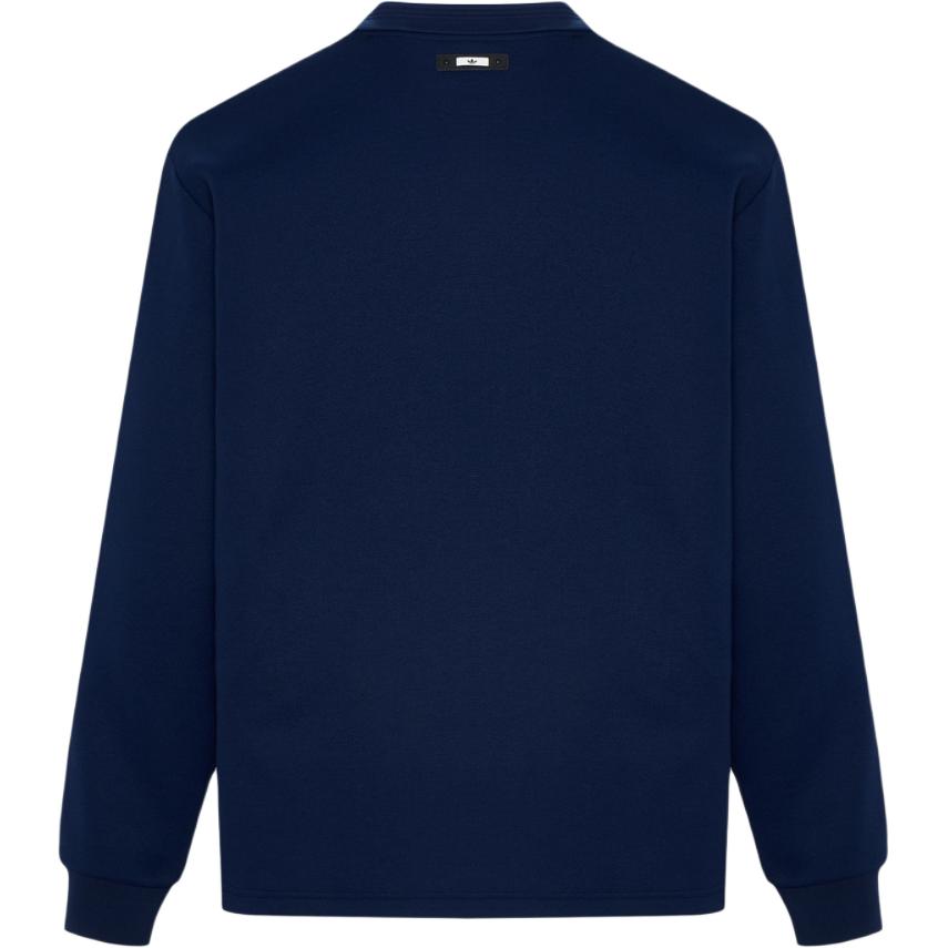 Men's Adidas Originals Polo Shirts Men's Marine Blue Crew Neck Moderate Other