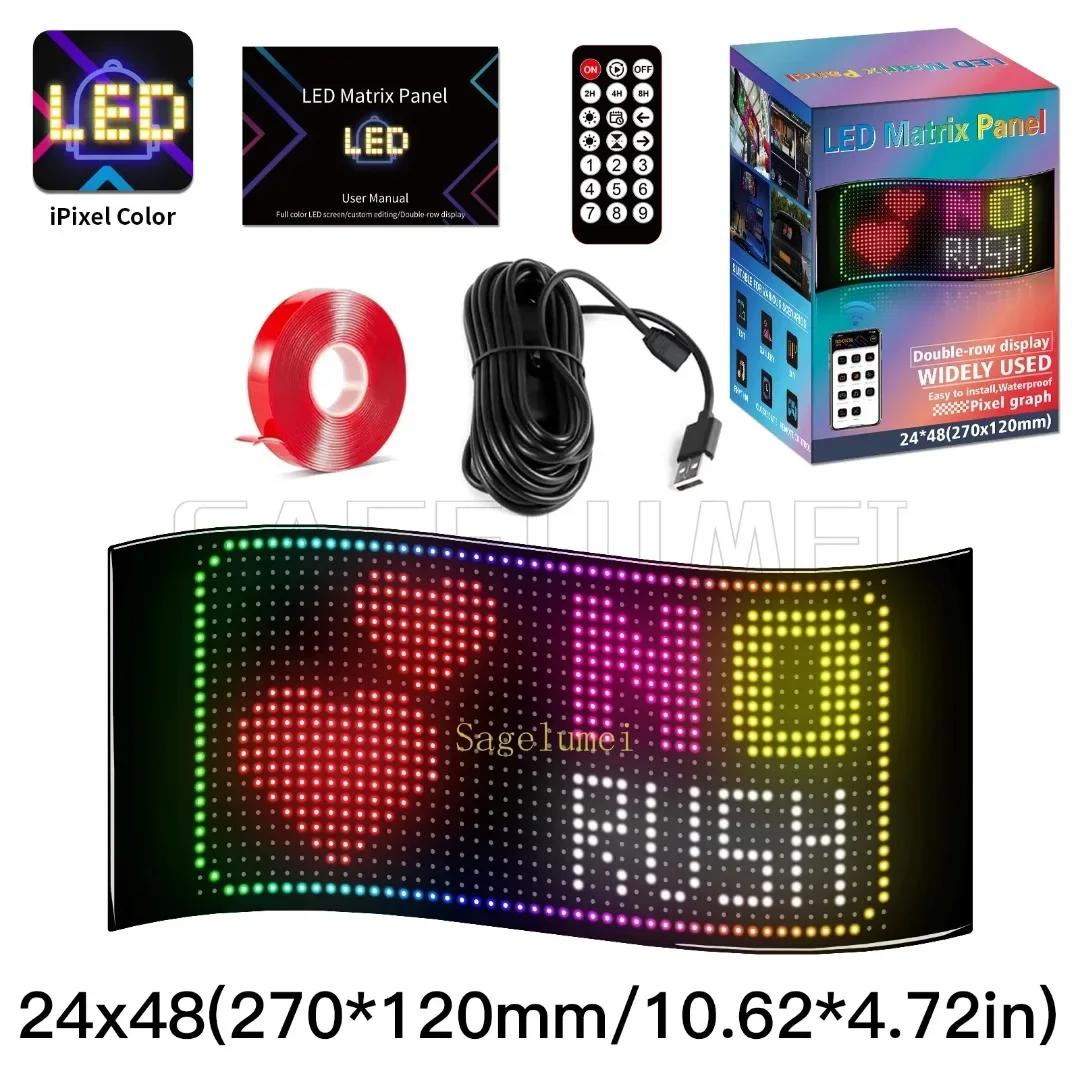 

Свет Дьявольские Глаза Двойной Ряд Бегущая Строка Автомобили Разноцветная Лампа Глаз Мягкий Экран для Окон Автомобиля Большая Программируемая Гибкая Светодиодная Панель