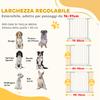 Dog Safety Gate, Pressure Fit, Adjustable Width 76-97cm