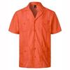 Mens Shirts Pockets Lapel Short Sleeves Cardigan Summer Thin Blouse Breasted Shirt