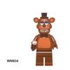 8Pcs FNAF Action Figure Toys At Five Nights Ornaments Assembled Toy DIY Model Game Peripheral Childrens Birthday Lovely Gifts