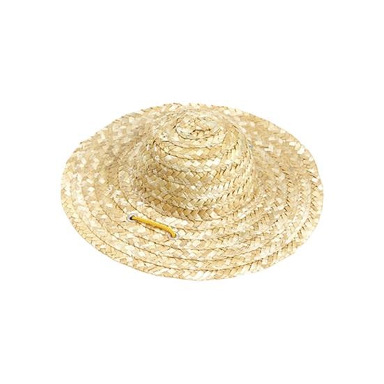 Yousheng Adjustable Cat Sun Hat Decorative Pet Accessory with Tie Retro Farmer Style Straw Hat for Cats And
