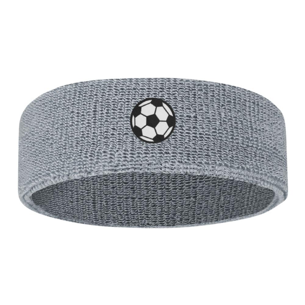 Sweat Absorbing High Elasticity Sweatband Soccer Printed Sweat Absorbing Hairband Running Soccer Ash