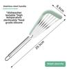 The kitchen anti-scalding frying spatula heat-resistant frying fish spatula all stainless steel spatula home outdoor cooking