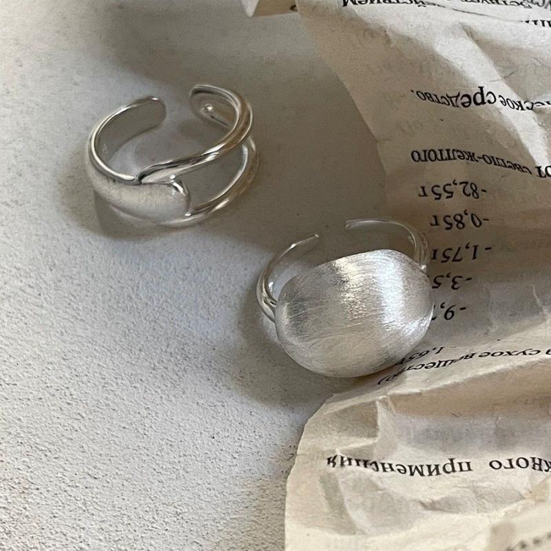 Brushed Geometry Adjustable Rings For Women Classic Minimalist Fashion New Jewelry Gift Party Wholesale anillos