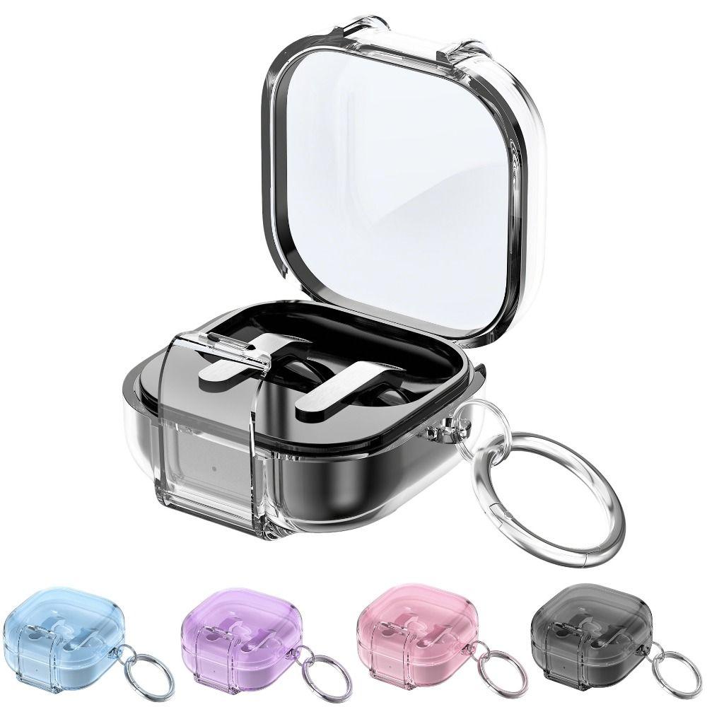 Transparent Earphone Case Full Cover Shell Earbuds Cover for Samsung Galaxy Buds4/4pro Travel
