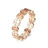 Women's Colorfast Copper Coin Ring - Fashionable, Versatile Light Luxury Jewelry