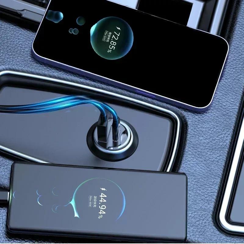 TEP3   Car Charger USB Type C PD Phone Cigarette Lighter Adapter Fast Charging For Mercedes Benz AMG A C E V Class W201 W210 W108 W204