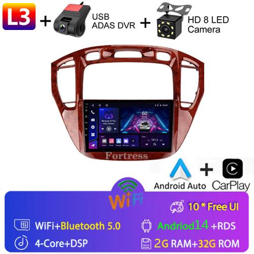 Fortress For Toyota Highlander 1 XU20 2001-2007 Multimedia Video Player Navigation Stereo 2 Din DVD Head Unit Android Car Radio