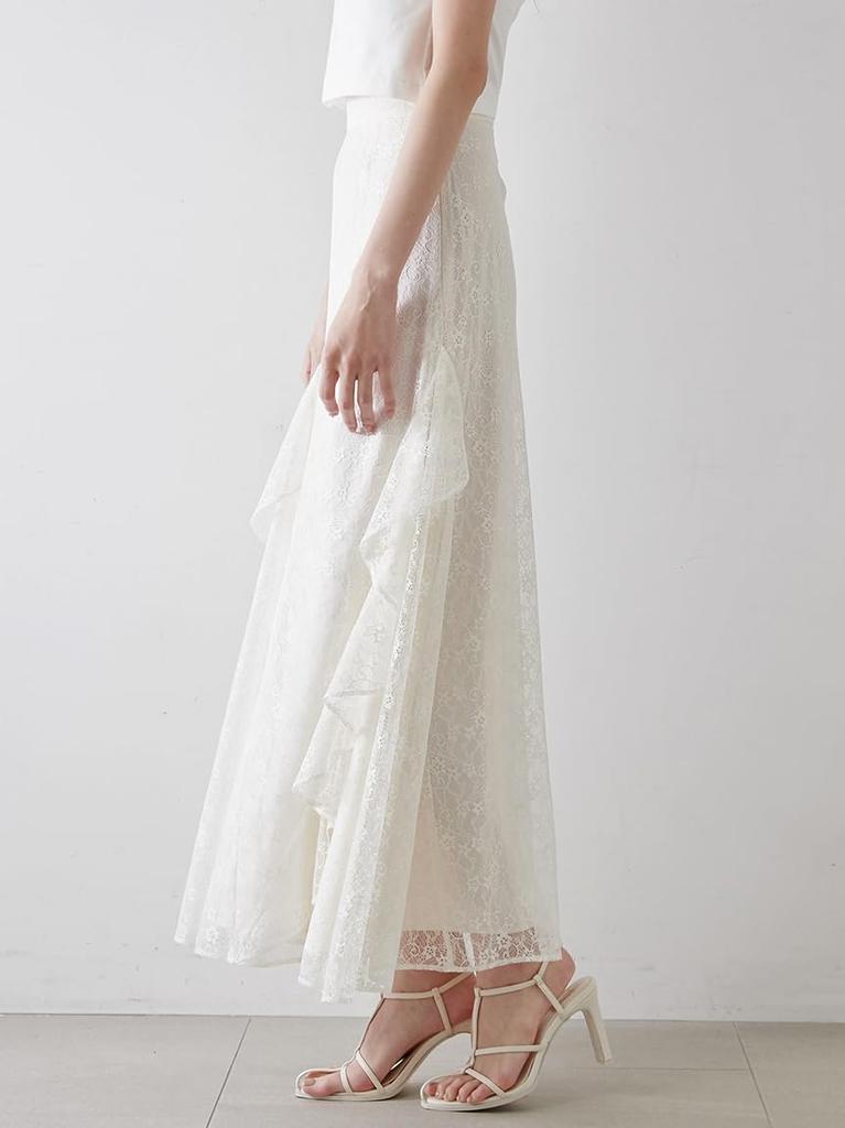Frill Lace Skirt SWFS252144IVR0
