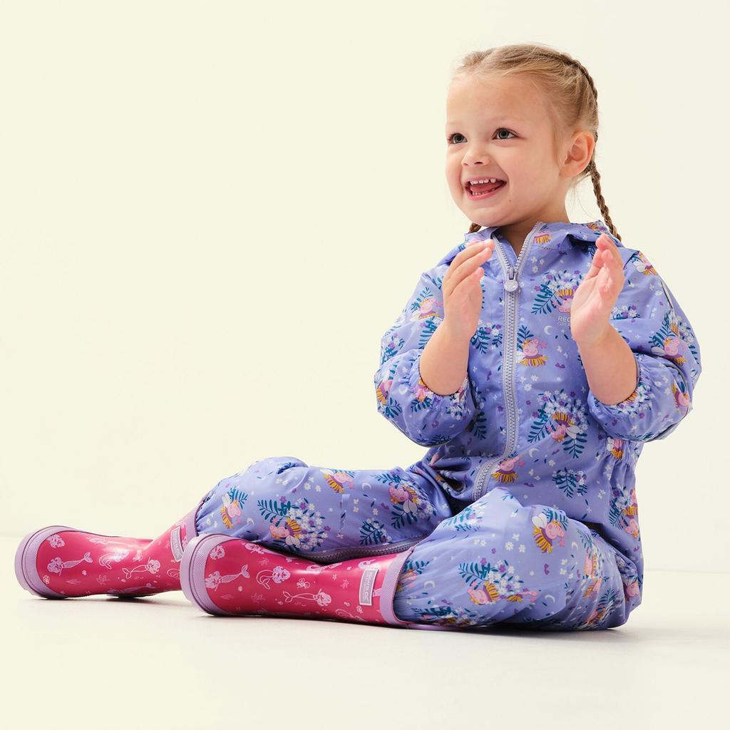 Regatta Childrens/Kids Peppa Pig Bloom Waterproof Puddle Suit