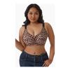 Plus Size Leopard Print Wireless Bra Push Up Back Support Full Cup Bra