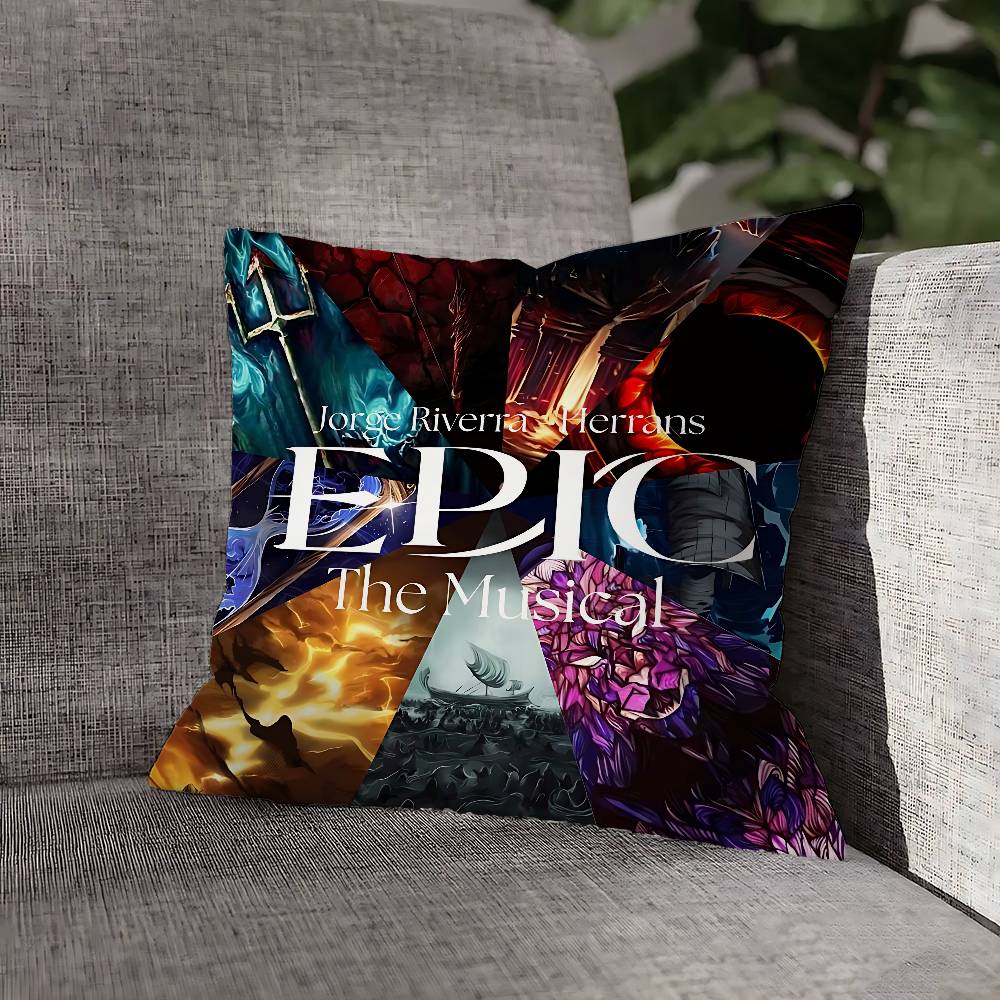 E-Epic The Musical Pillow Case For Sofa Decor Car Office Room Printing Cushion Cover Decorations and Protector
