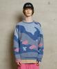 UNALLOYED Brushed Camo Knit / Blue