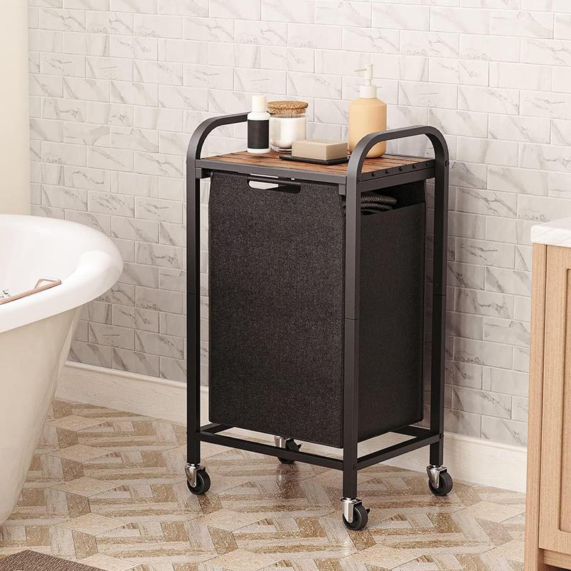 Multipurpose Laundry Basket Large Laundry Hamper Dirty Clothes Baskets with Wheels Multifunction Organizers Bathroom Storage