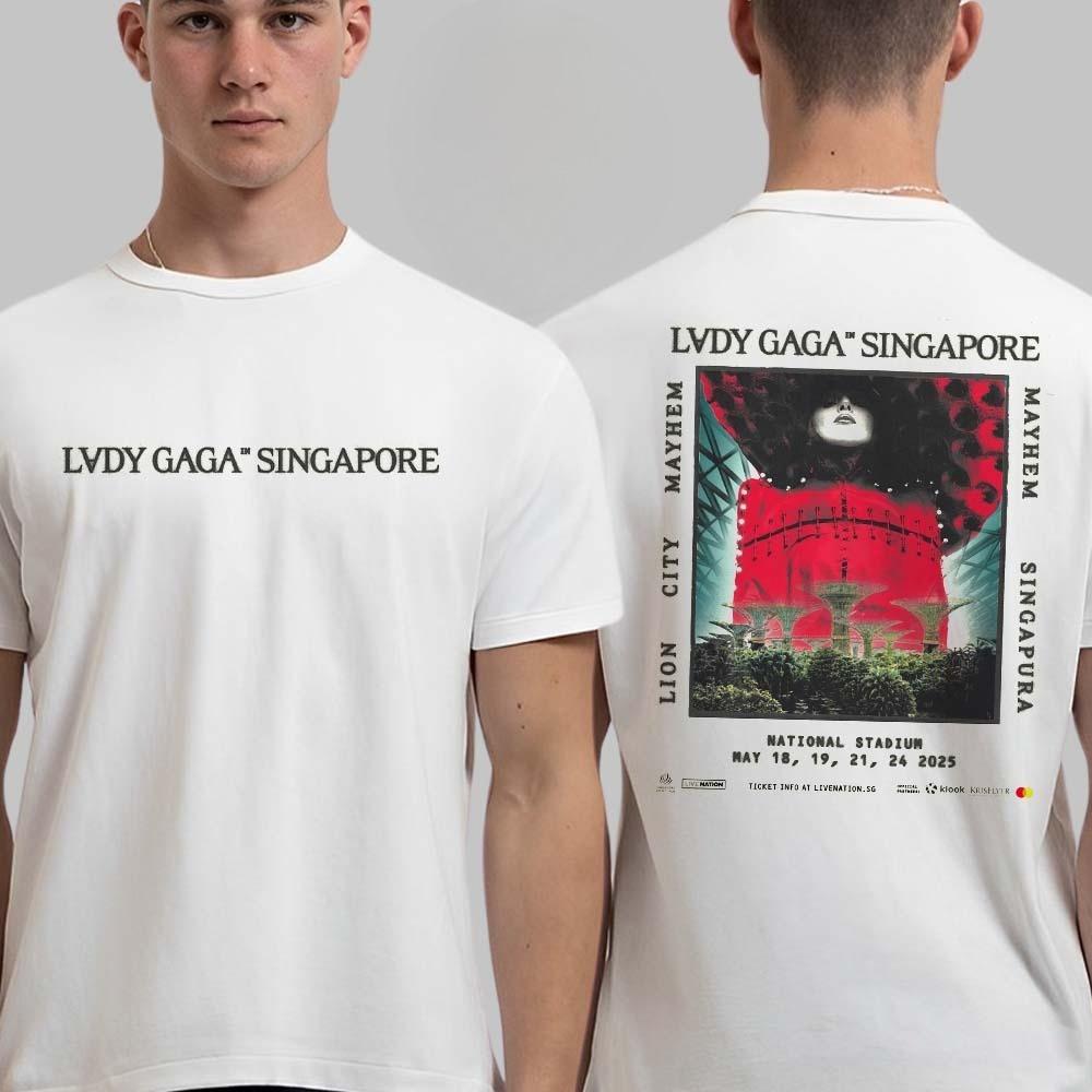 Lady Gaga The Mayhem Ball Tour 2025 2026 Exkluzivní Merch Baila O Muere Tancuj nebo zemři Španělsko Tričko