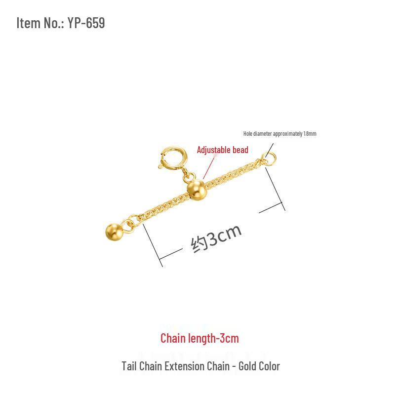 

S925 Стерлинговое серебро Розовое золото Цепочка-удлинитель для колье с крестиком Шопен Сверкающая О-образная цепочка Хвостик для браслета/ножного браслета.