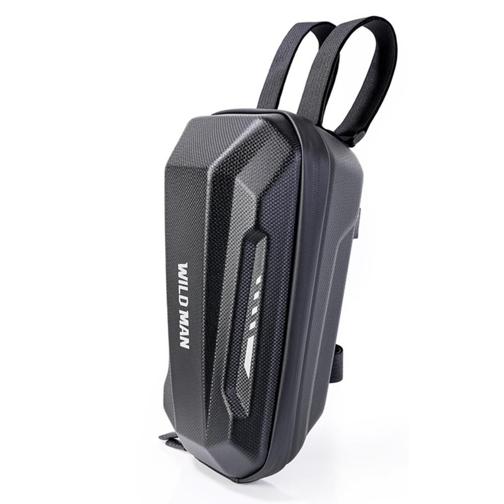 

WILD MAN 2L/3L Front Storage Hanging Bag EVA Hard Shell Waterproof Night Reflective for M365 PRO 2 KUGOO M4 Top Front Tube Frame