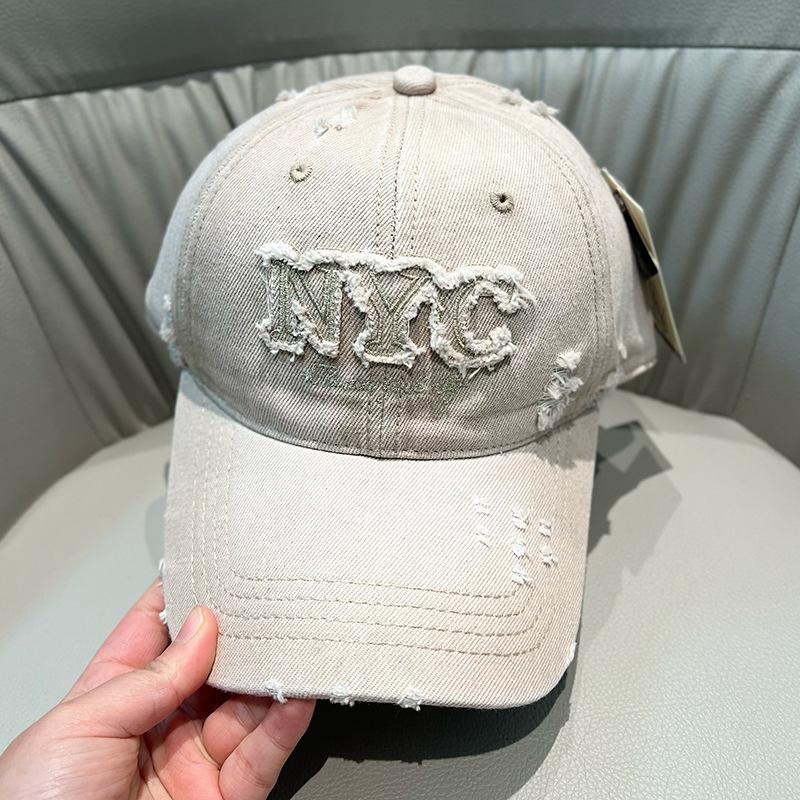 

New arrival denim washed duck tongue hat women s soft top american popular baseball cap trendy sun hat adjustable