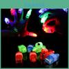 Colorful Led Finger Lights For Festive Cheering Plastic Laser Ring Props Bulk Supply