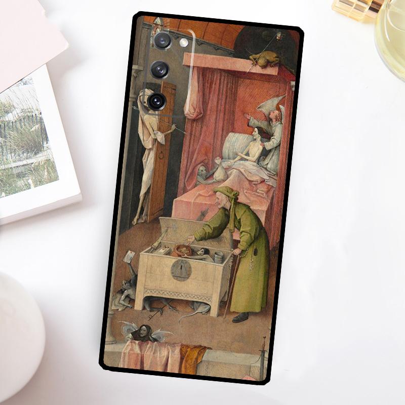 Hieronymus Bosch Art Painting Phone Case For Samsung Galaxy S25 Ultra S24 FE S20 S21 FE S22 S23 Plus S9 S10 S25 FE Cover