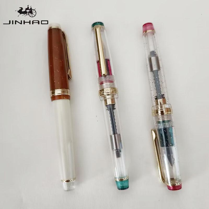 Jinhao 82 Fountain Pen - Fresh Style Portable Pocket Pen with Converter for Business, Office, and Travel.