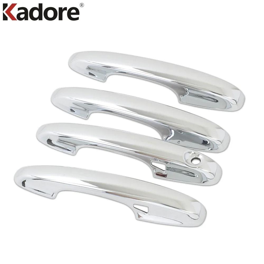 For Ford Focus      Carbon Fiber Car Door Handle Cover Trim Side Door Handles Bowl Cup Frame Accessories