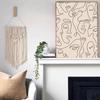 Single Line Face Art Print Minimalistický plakát Ženská tvář Jednočárová kresba Neutrální Nástěnná malba Obraz na plátně Domácí pokoj Nástěnná dekorace