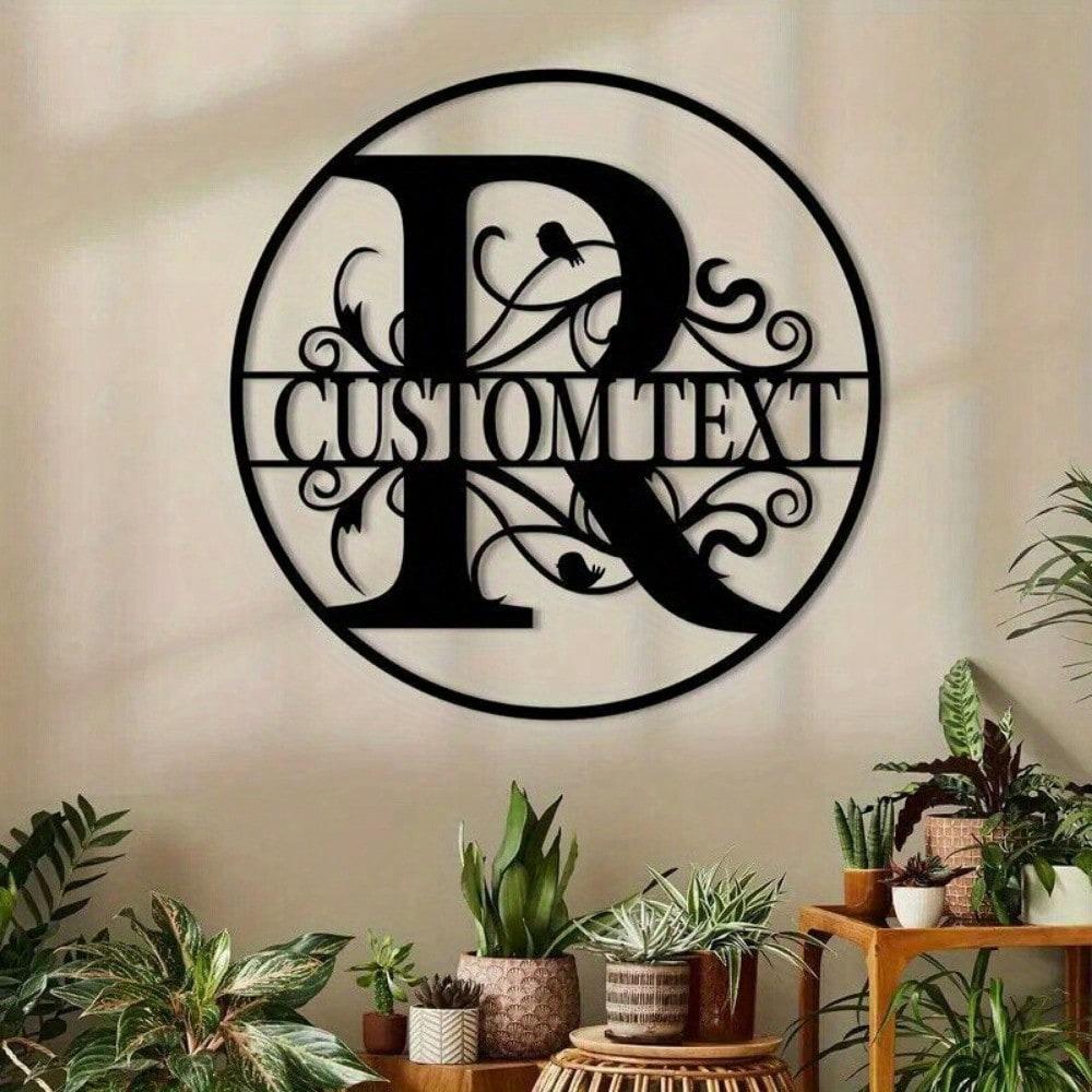 Custom Metal Letter Sign, Personalized Name Plate for Wall Decor, Birthday Gift, Housewarming, Wedding, Party Decoration