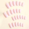 Hellrosa Lange Maniküre Falsche Nagelspitzen - Set mit 24