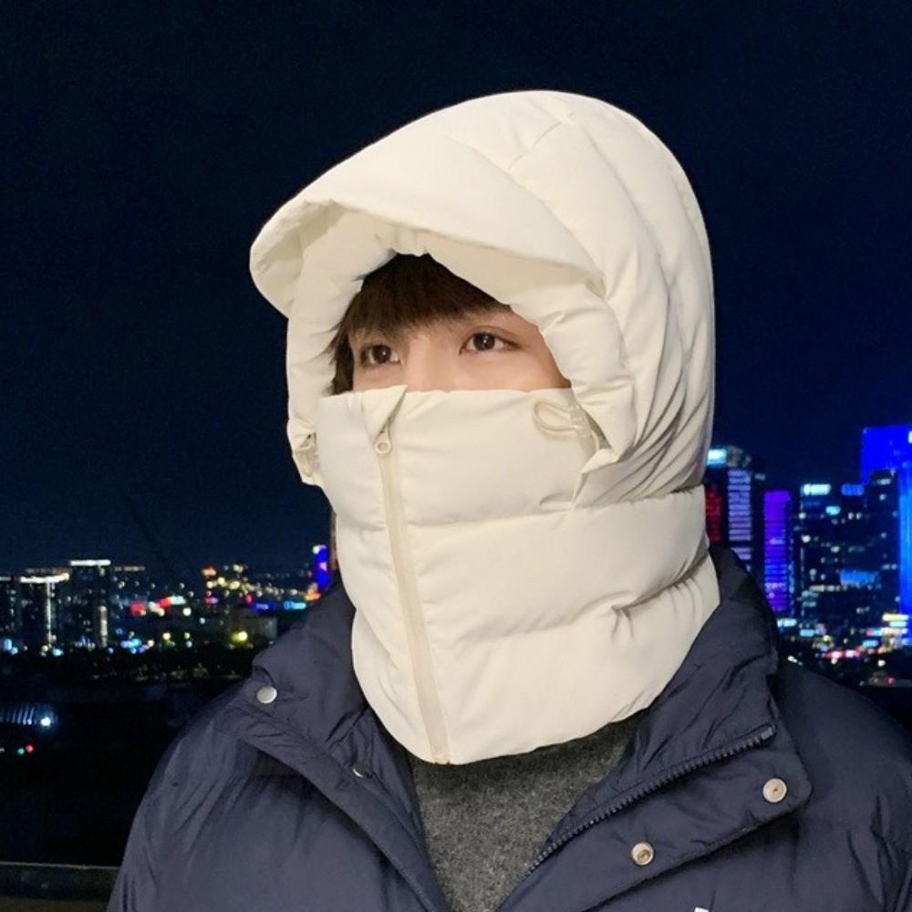 Cold Resistant 3-in-1 Winter Cycling Hat Windproof Lei Feng Hat Warm Scarf Face Mask  Outdoor