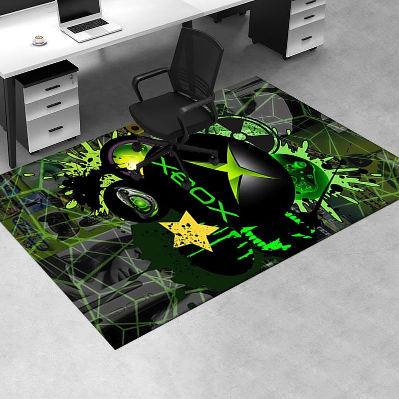 1pc Xbox, Gaming, Neon Office Carpet Soft Polyester Entrance Carpet Washable Non Slip Machine Washab