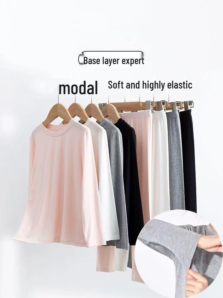Modal-Schlafanzug und Loungewear-Set für Kinder für Frühling/Herbst - Leichtes Klimaanlagen-Anzug für ältere Kinder