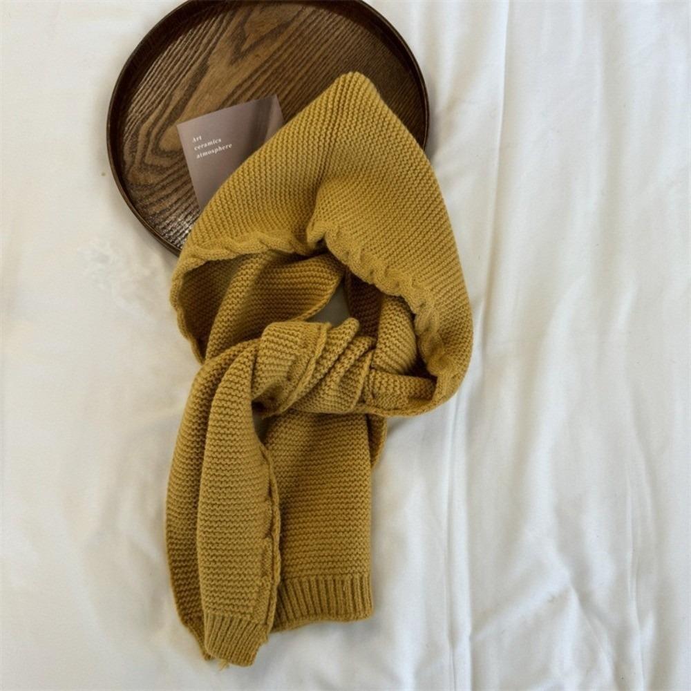 

Coldproof Pullover Cap Warm Beanie Hat New Shawl Kids жёлтый