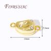18K Gold Plated Locks For Jewelry,Bracelets Connectors Clasps,DIY Necklace Making Accessories,Clasp For Jewelry